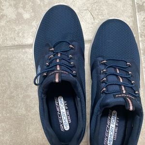 Ladies memory foam slip ons Skechers